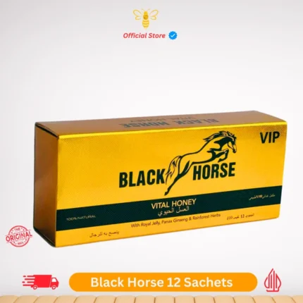 Black Horse VIP Honey Malaysian Honey One Box With 12 Sachets