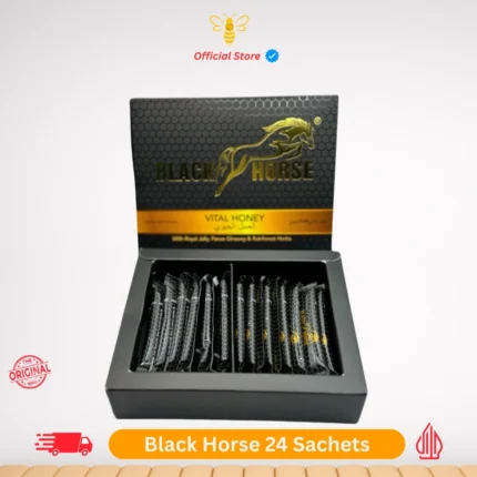 Black Horse Vital Honey Malaysian Honey One Box with 24 sachets