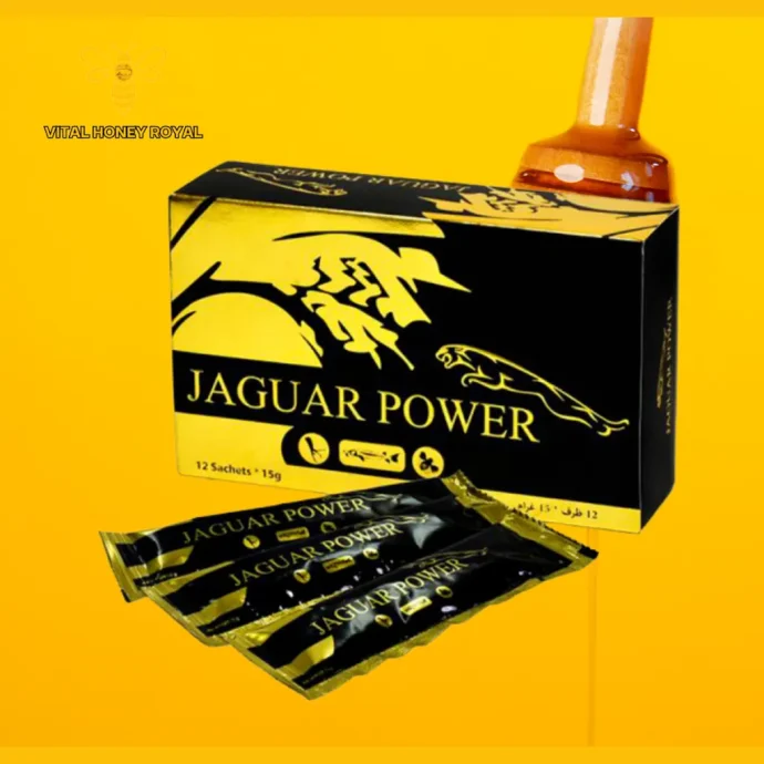 Jaguar Power Vital Honey Malaysian Honey One Box with 12 Sachets - Image 2