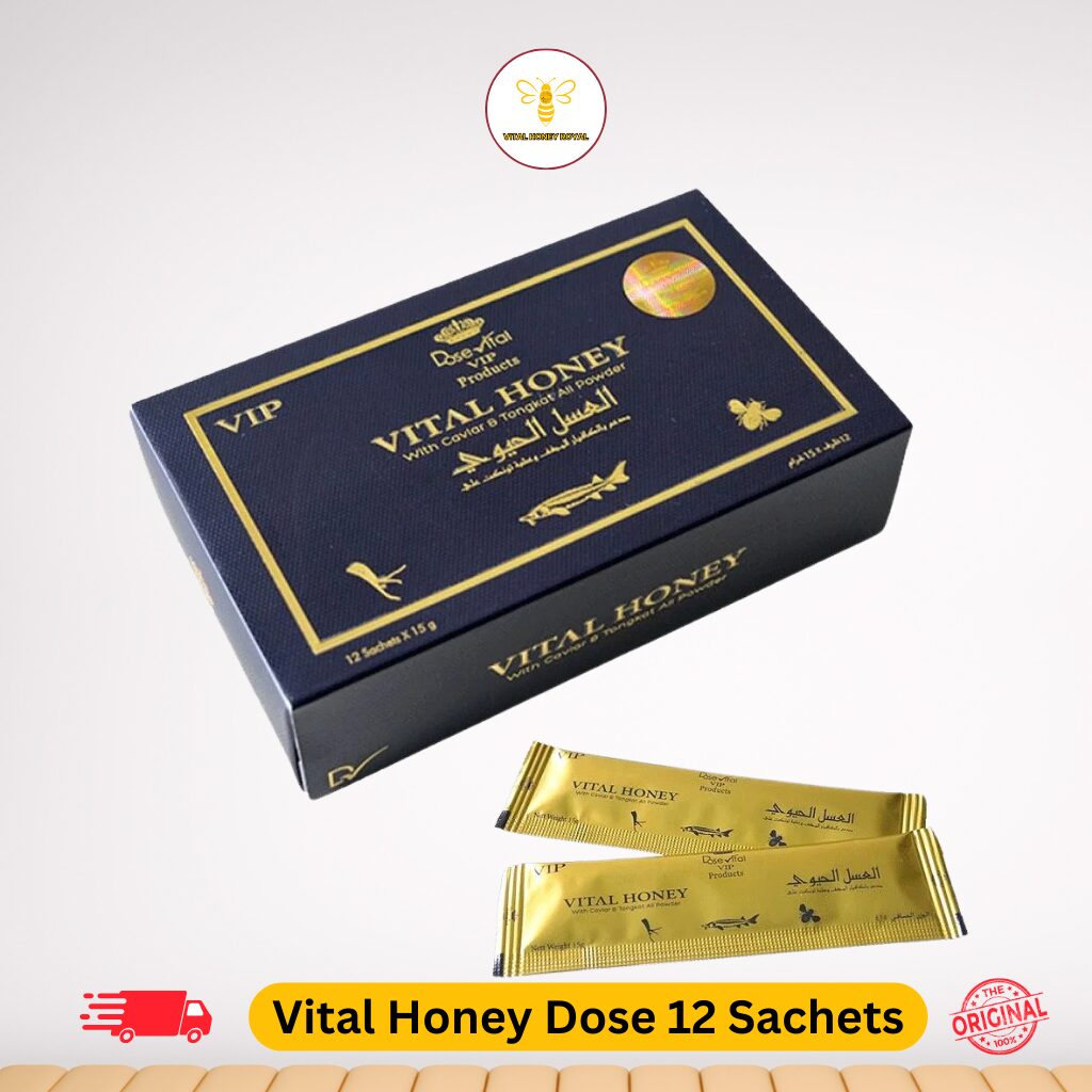 Vital Honey Malaysian Honey one box with 12 Sachets