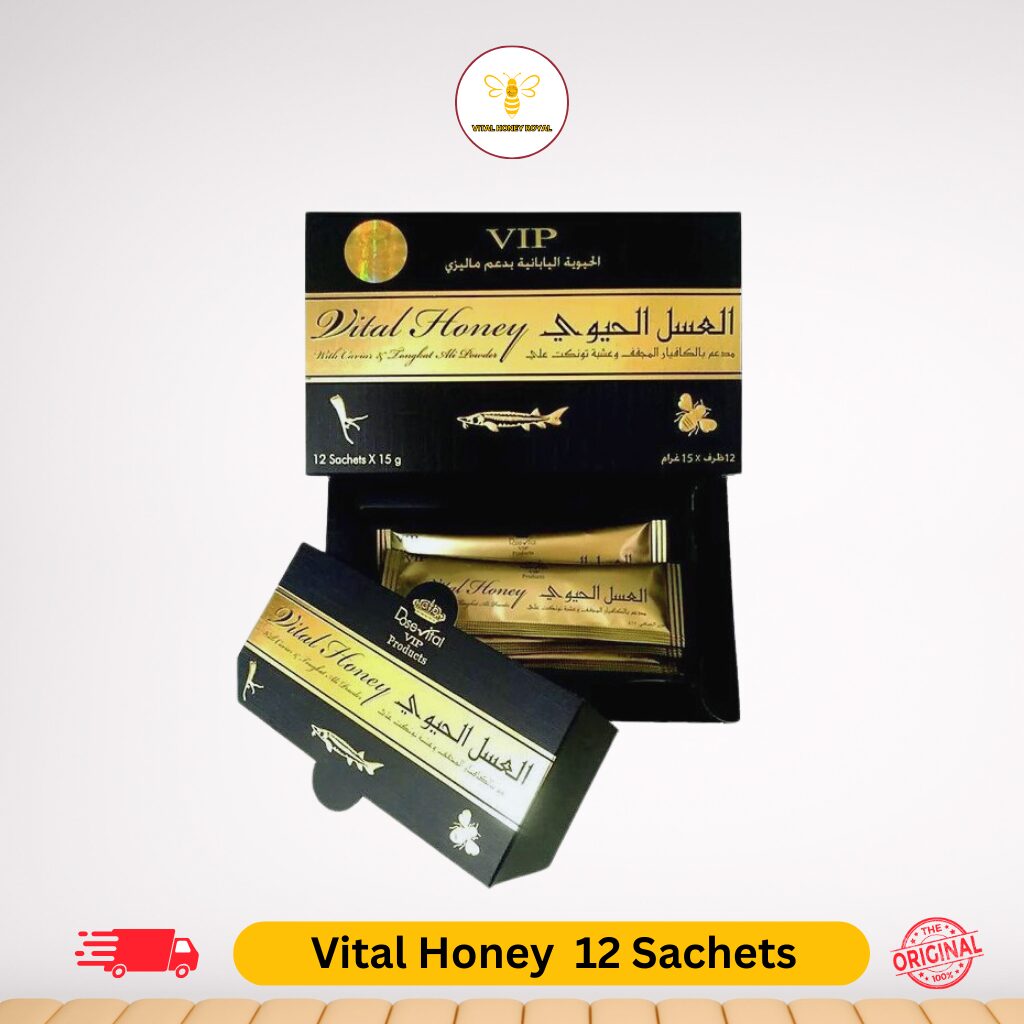 Vital Honey Malaysian Honey one box with 12 Sachets