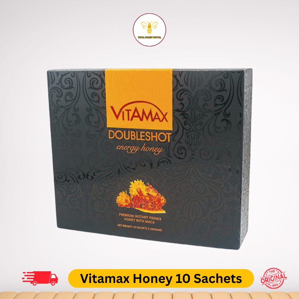 Vitamax Doubleshot Energy Malaysian Honey - Honey With Maca One Box with 10 Sachets