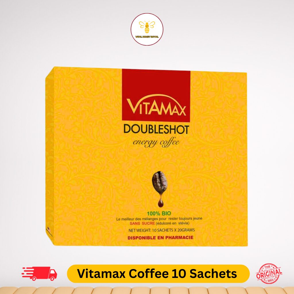 Vitamax Doubleshot Energy Malaysian Honey Coffee With Maca One Box with 10 Sachets